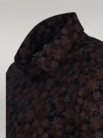Bloom-Patterned-Brown-Slim-Fit-Shirt-Wessi-1