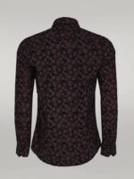 Bloom-Patterned-Brown-Slim-Fit-Shirt-Wessi-2