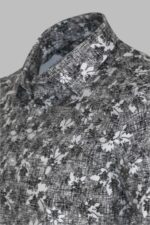 Bloom-Patterned-Dark-Slim-Fit-Grey-Men-Shirt-Wessi-1