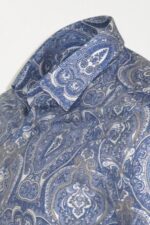 Blue-Damask-Pattern-Slim-Fit-Shirt-Wessi-1