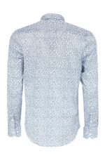 Blue-Floral-Patterned-Slim-Fit-White-Men-Shirt-Wessi-4