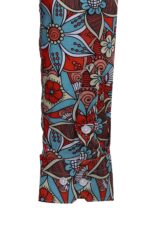 Blue-Floral-Slim-Fit-Long-Sleeve-Red-Men-Shirt-Wessi-2