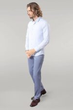 Blue-Patterned-Slim-Fit-Shirt-Wessi-1