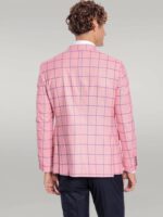 Blue-Plaid-Patterned-Slim-Fit-Pink-Men-Blazer-Wessi-5