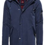 Blue Pocket Hooded Men's Coat - Wessi