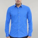 Blue Slim Fit Men's Shirt | Wessi