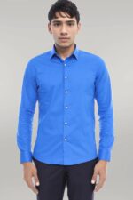 Blue Slim Fit Men's Shirt