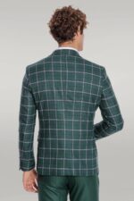Blue-Vested-Slim-Fit-Checked-Green-Men-Suit-Wessi-3