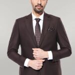Brown 4 Drop Regular Suit | Wessi