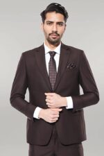 Brown 4 Drop Regular Suit