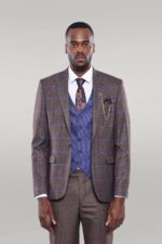 Brown-Blue-Checked-Suit-Wessi-4