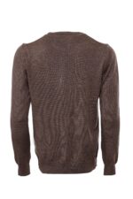 Brown-Crew-Neck-Men-Sweater-Wessi-1