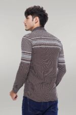 Brown-Diamond-Patterned-Shirt-Wessi-3