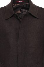 Brown-Hidden-Button-Peak-Lapel-Coat-Wessi-1