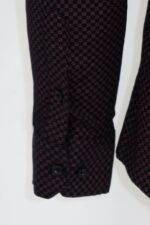 Brown-Tiny-Check-Patterned-Slim-Fit-Shirt-Wessi-2