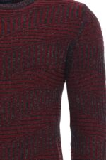 Burgundy-Circle-Neck-Patterned-Knitwear-Wessi-1