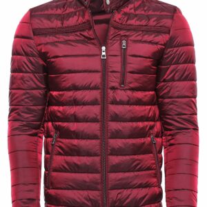 Burgundy Down Men Coat - Wessi