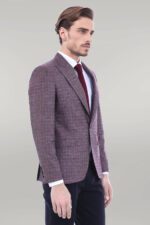 Burgundy-Linen-Dot-Patterned-Jacket-Wessi-1