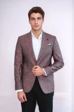 Burgundy-Linen-Dot-Patterned-Jacket-Wessi-3
