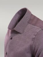 Burgundy-Patterned-Long-Sleeves-Slim-Fit-Shirt-Wessi-1