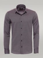 Burgundy-Patterned-Long-Sleeves-Slim-Fit-Shirt-Wessi-2