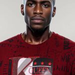 Burgundy Patterned Slim Fit Men Sweatshirt - Wessi
