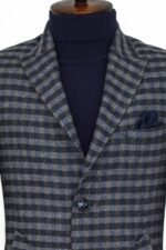 Cachet-Plaid-Wide-Lapel-Slim-Fit-Navy-Blue-Men-Coat-Wessi-1