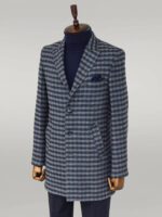 Cachet-Plaid-Wide-Lapel-Slim-Fit-Navy-Blue-Men-Coat-Wessi-3