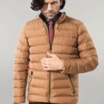 Camel Short Men Down Jacket - Wessi