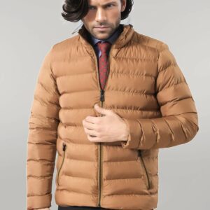 Camel Short Men Down Jacket - Wessi