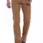 Canvas Pockets Cotton Tan Men Pants - Wessi