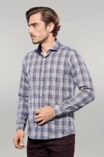 Casual-Blue-Plaid-Shirt-Wessi-2