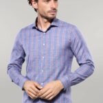 Casual Plaid Blue Shirt | Wessi