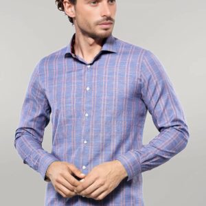 Casual Plaid Blue Shirt | Wessi