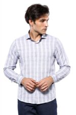 Casual Plaid White Shirt