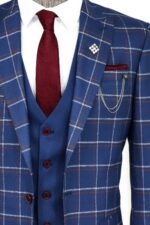 Checked-Blue-Men-Suit-Wessi-1