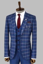 Checked-Blue-Men-Suit-Wessi-4