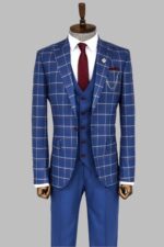 Checked-Blue-Men-Suit-Wessi-6