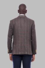 Checked-Brown-Slim-Fit-Mens-Blazer-Wessi-2