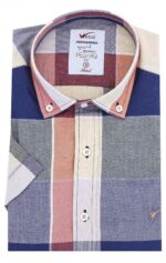 Checked-Cotton-Slim-Fit-Navy-Blue-Men-Shirt-Wessi-1