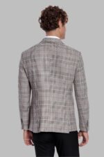 Checked-Double-Breasted-Brown-Men-Blazer-Wessi-3
