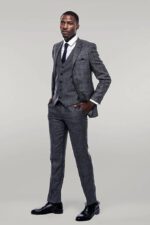Checked-Grey-Men-3-Piece-Suit-Wessi-1