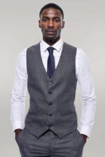 Checked-Grey-Men-3-Piece-Suit-Wessi-4