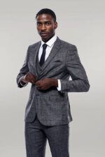 Checked-Grey-Men-3-Piece-Suit-Wessi-5