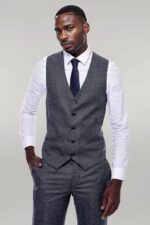 Checked-Grey-Men-3-Piece-Suit-Wessi-7