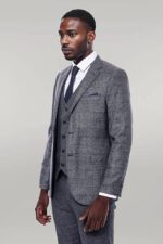 Checked-Grey-Men-3-Piece-Suit-Wessi-9
