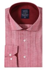 Checked-Light-Burgundy-Mens-Shirt-Wessi-4