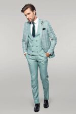 Checked-Light-Green-Vested-Suit-Wessi-1