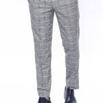 Checked Light Grey Men Pants - Wessi