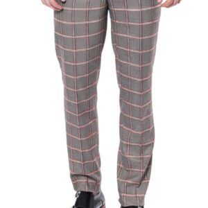 Checked Light Grey Men Pants - Wessi